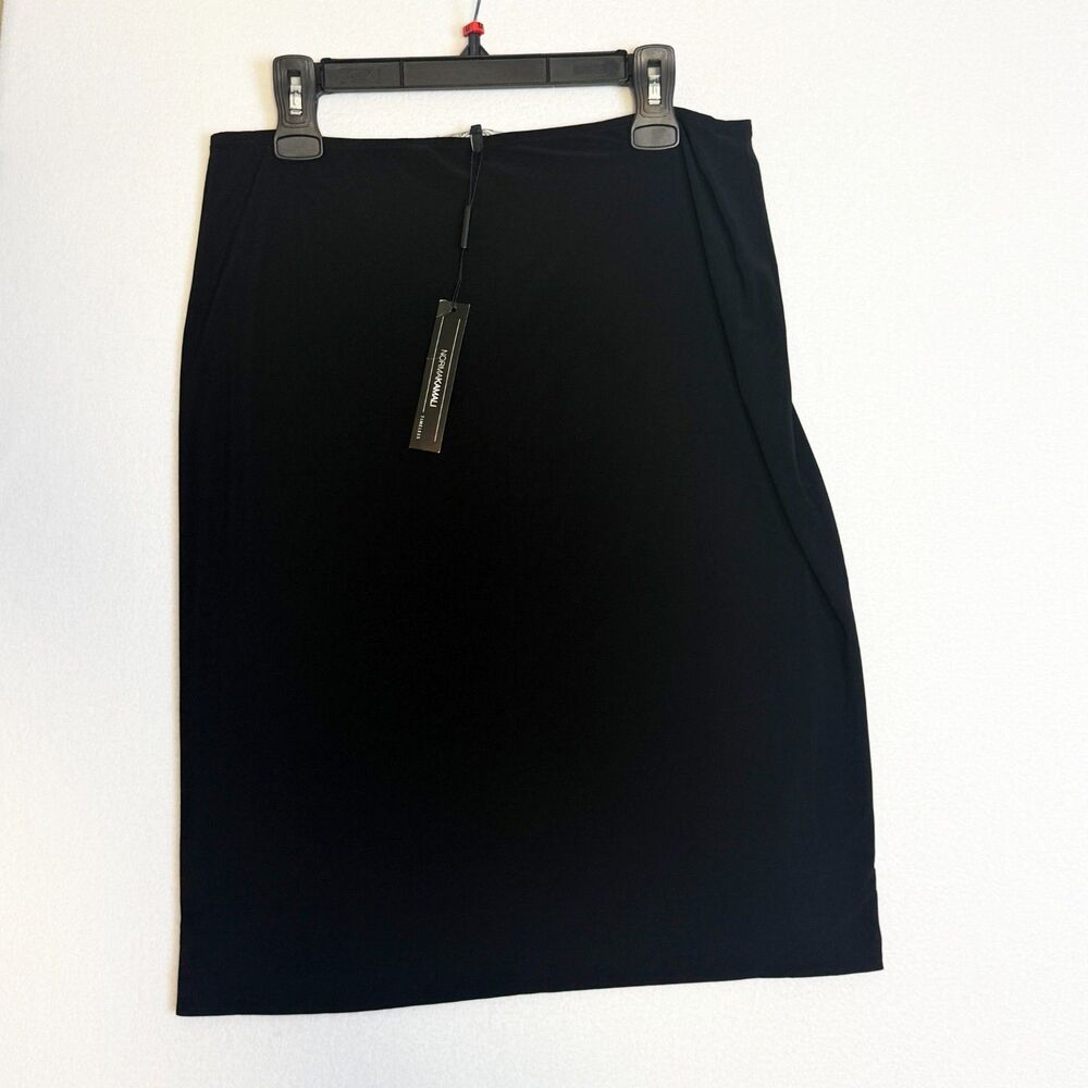 Norma Kamali for Spiegel Timeless Collection | NWT | Skirt in Black | Sz L